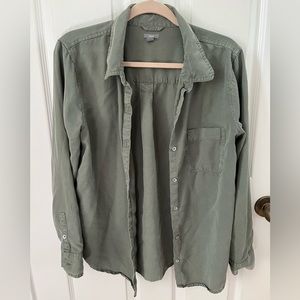 Aerie olive longsleeve button down